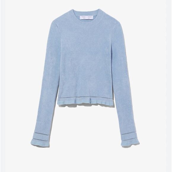 NWT Proenza Schouler White Label Cropped Chenille Sweater Large $448 - Picture 5 of 8